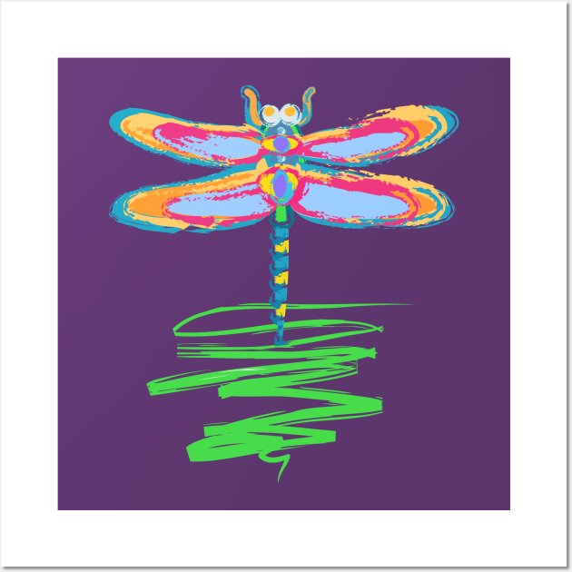 Dragonfly Wall Art by evisionarts